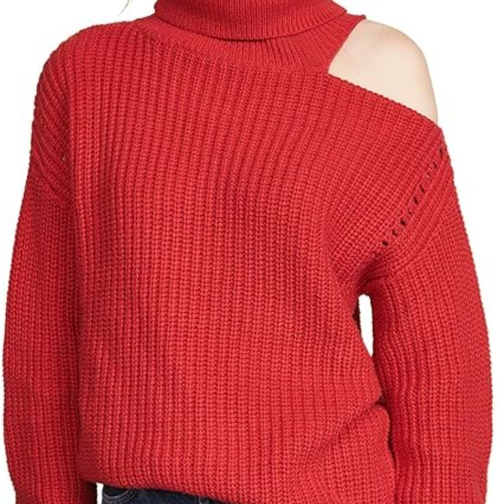 ASTR the label Women's Cold Shoulder Sepulveda Sweater